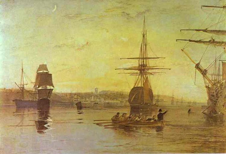 J.M.W. Turner Cowes,Isle of Wight oil painting picture